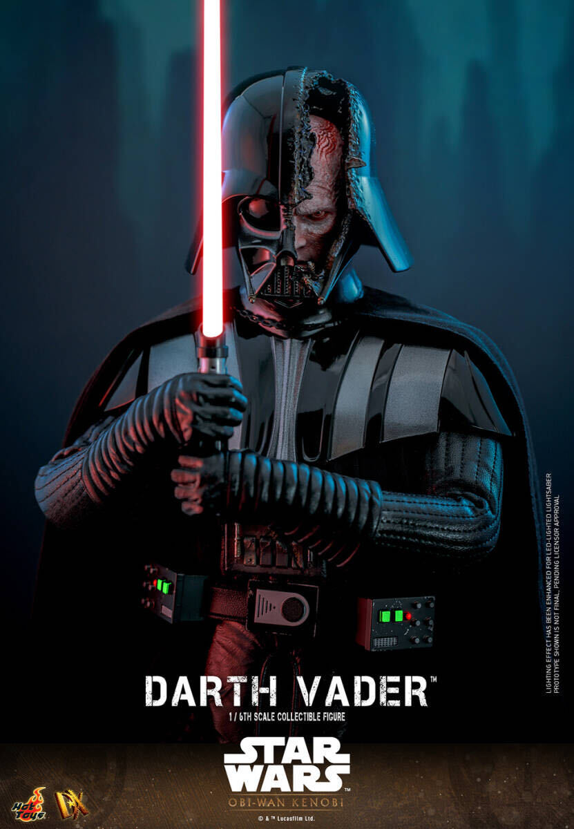 ホットトイズ 1/6 オビ＝ワン・ケノービ スター・ウォーズ ダース・ベイダー 未開封新品 DX27 Star Wars Obi Wan Darth Vader HOTTOYSの画像4