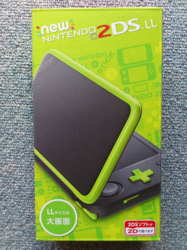 Newニンテンドー2DS LL ブラック ライム かんたんスタートガイド Nintendo 任天堂 本体 ARカード .