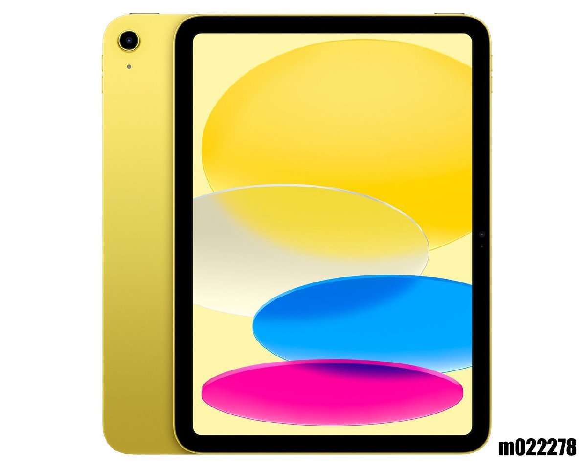 [未使用] Wi-Fiモデル Apple iPad10 Wi-Fi 64GB iPadOS17 イエロー MPQ23J/A 初期化済 【m022278】_画像1