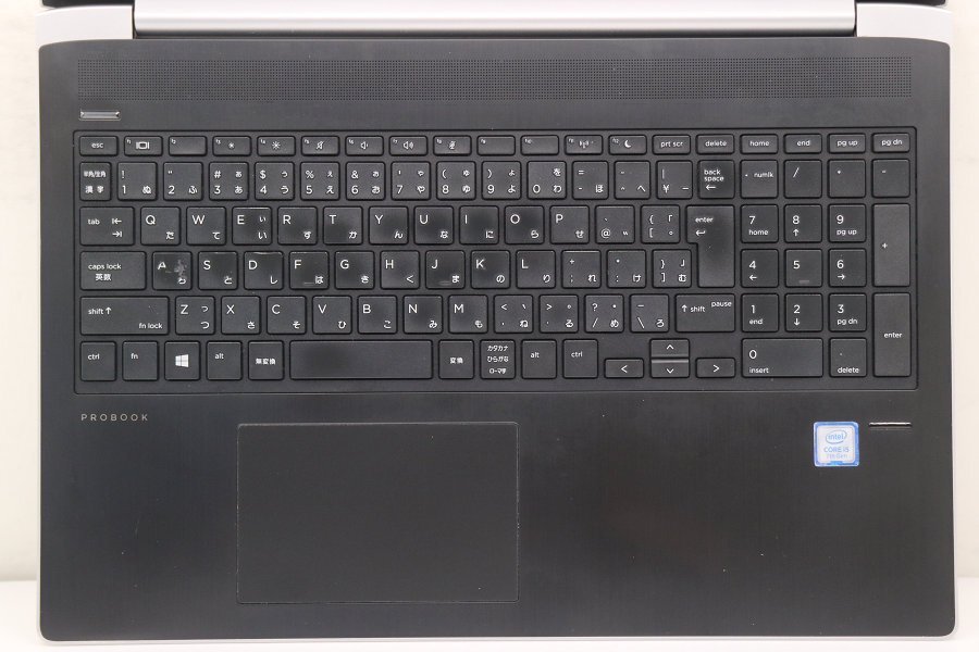 【ジャンク品】hp ProBook 450 G5 Core i5 7200U 2.5GHz/8GB/256GB(SSD)/Win10 キーボード不良 AC欠品 【552241471】_画像2