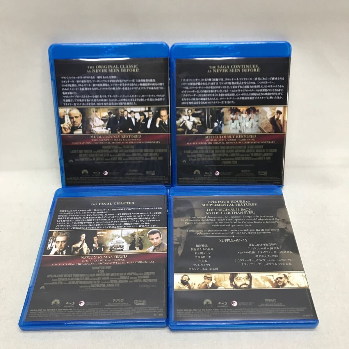 【3S33-058】送料無料 Blu-ray BOX The Godfather THE COPPOLA RESTORATION ゴッドファーザー リストレーション BD4枚組の画像7