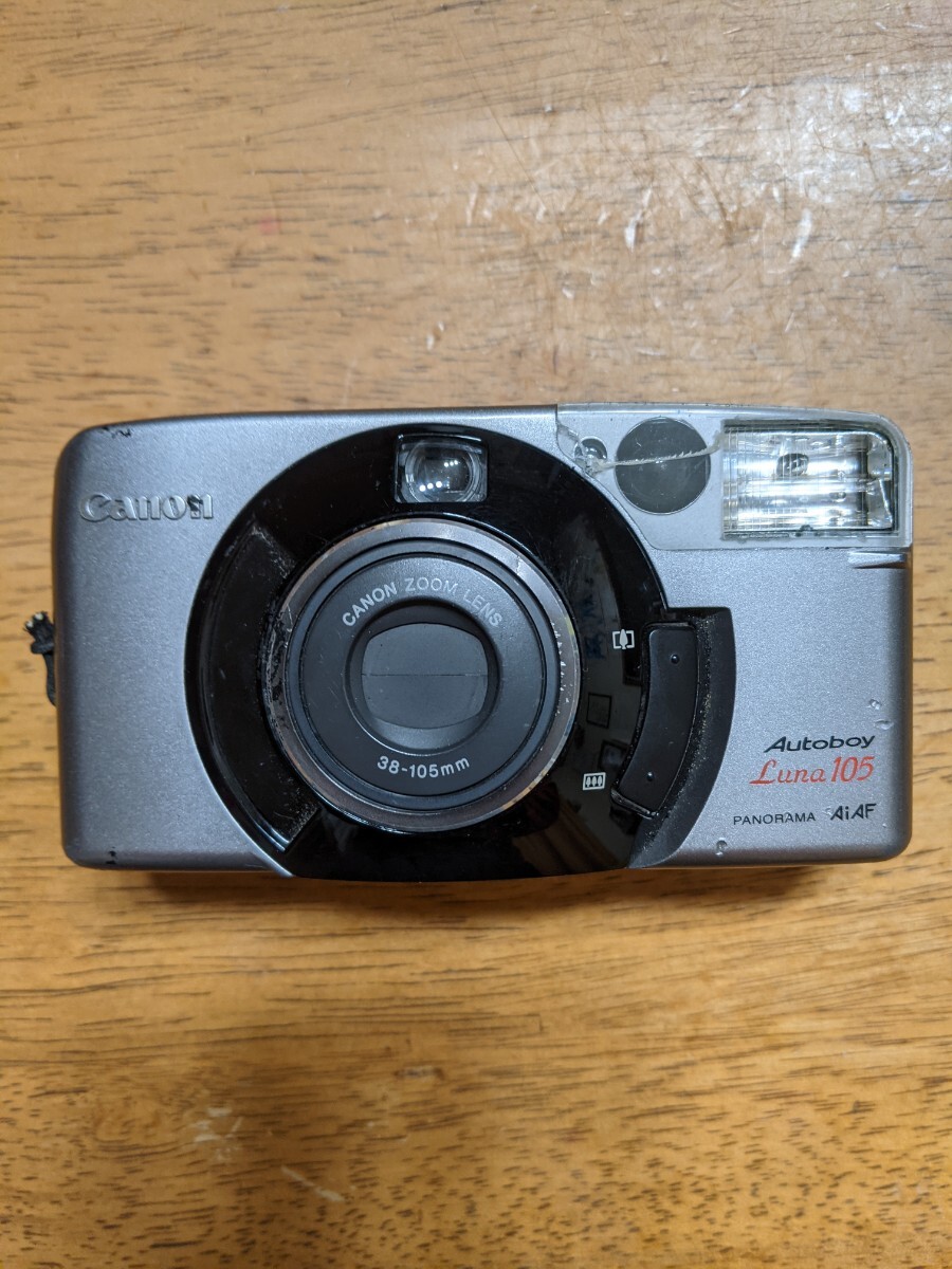 IY0396 Canon AutoBoy Luna 105 コンパクトフィルムカメラ/キャノン/オートボーイルナ 現状品 JUNK_画像1