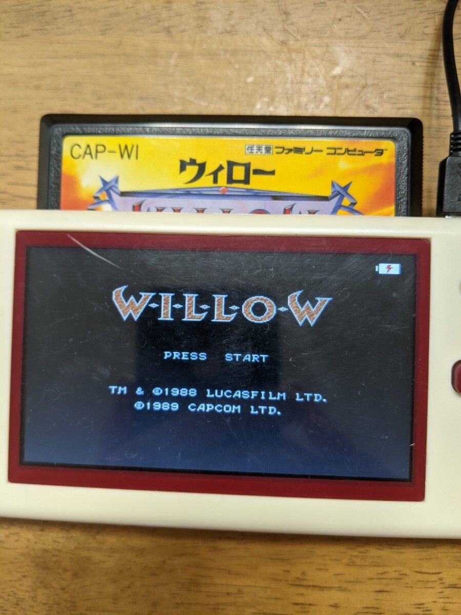 IY0636 任天堂 ファミリーコンピュータ WILLOW/CAPCOM/ニンテンドー 1988年製/ウィロー/カプコン/カセット 動作品 現状品 送料無料