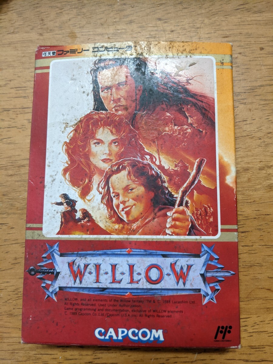 IY0636 任天堂 ファミリーコンピュータ WILLOW/CAPCOM/ニンテンドー 1988年製/ウィロー/カプコン/カセット 動作品 現状品 送料無料