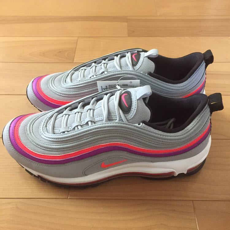 NIKE W AIR MAX 97 ナイキ エアマックス97 スニーカー ウルフグレー シルバー メンズサイズ US10 27cm 国内正規品 新品未使用 レア 希少 95_画像1