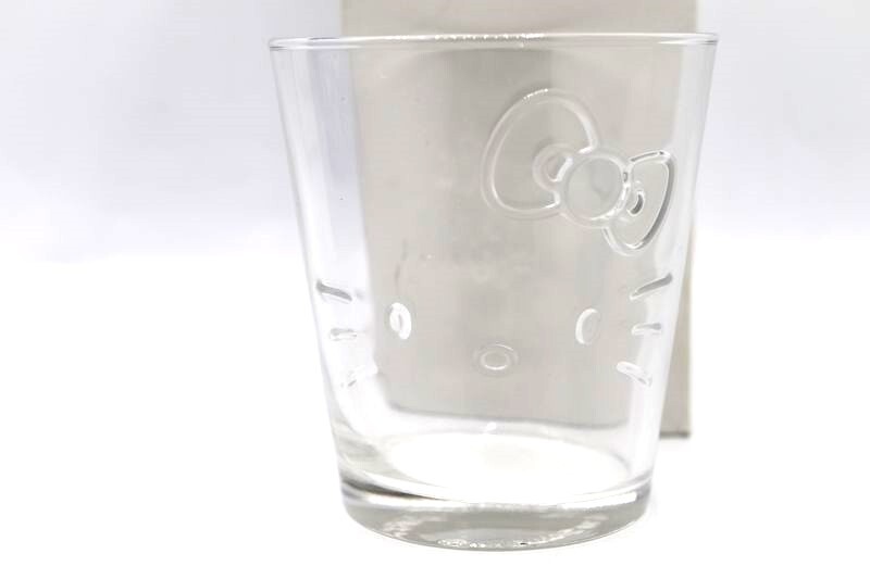 《未使用》Hello Kitty×Express ハローキティ エクスプレス コップ/グラス ガラス 非売品 食器の画像3
