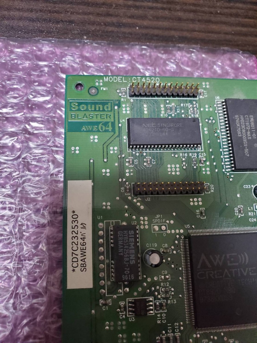 ●動作未確認 SoundBLASTER AWE64 CT4520 CREATIVE ISAバス サウンドボード カード オーディオ●送料無料_画像5