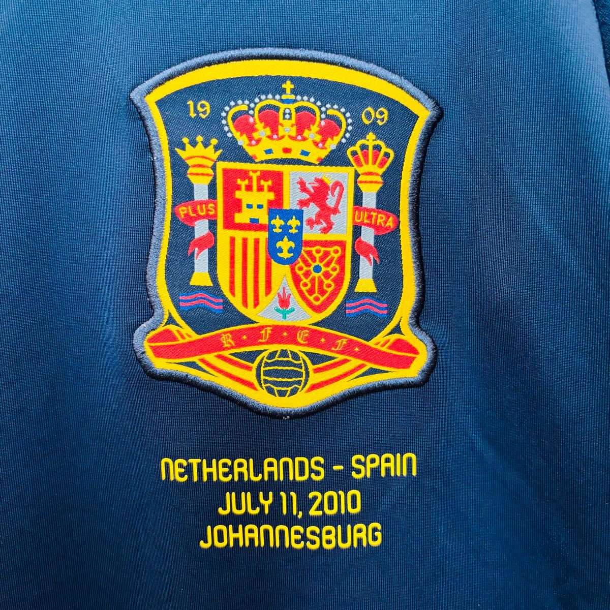 スペイン代表　2010 アウェイ　トーレス　W杯決勝オランダ戦マッチデイ入り ユニフォーム adidas