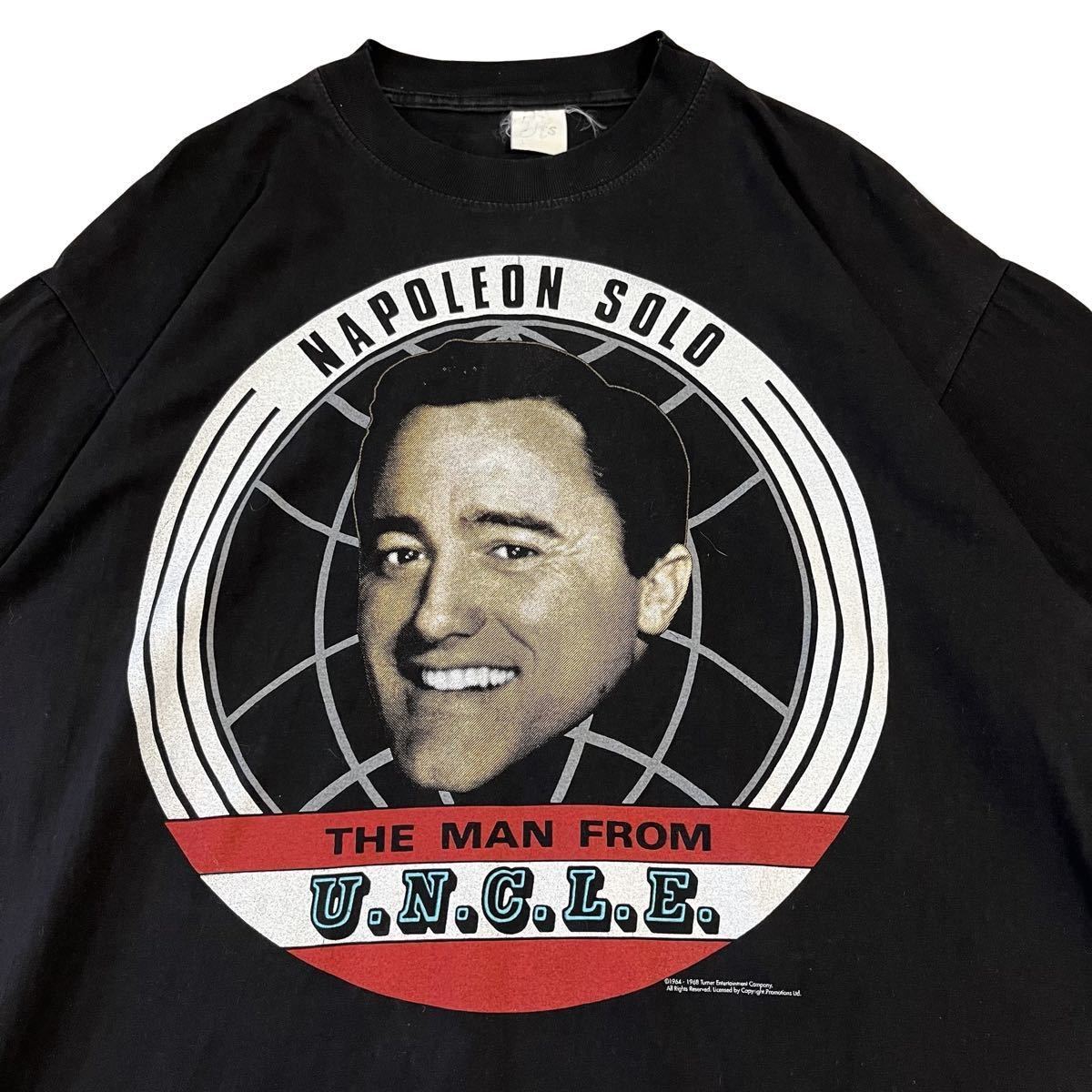 【90s】The Man from U.N.C.L.E. NBCテレビドラマ スーベニアTシャツ ブラック L スパイフィクション ナポレオンソロ ヴィンテージTシャツ