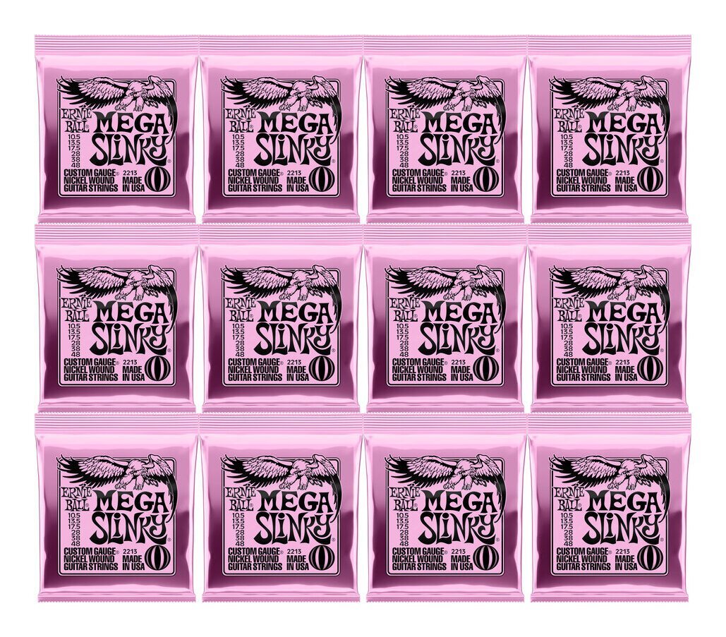 即決◆新品◆送料無料ERNIE BALL 2213/12セット [10.5-48] MEGA SLINKY エレキギター弦_画像1