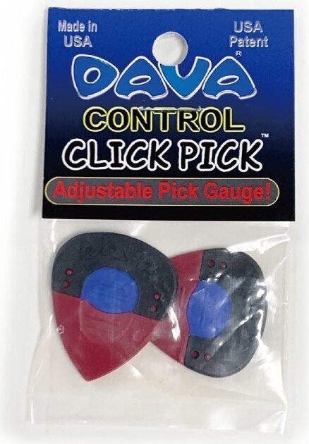 即決◆新品◆送料無料DAVA CLICK PICK 2つのモードで柔らかさが変わる ギター ピック 2枚入/メール便_画像2