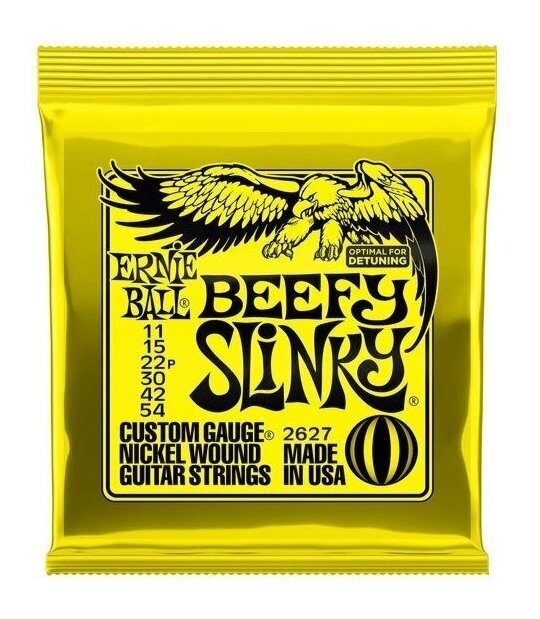 即決◆新品◆送料無料ERNIE BALL 2627×1 BEEFY SLINKY [11-54] エレキギター弦/メール便_画像1