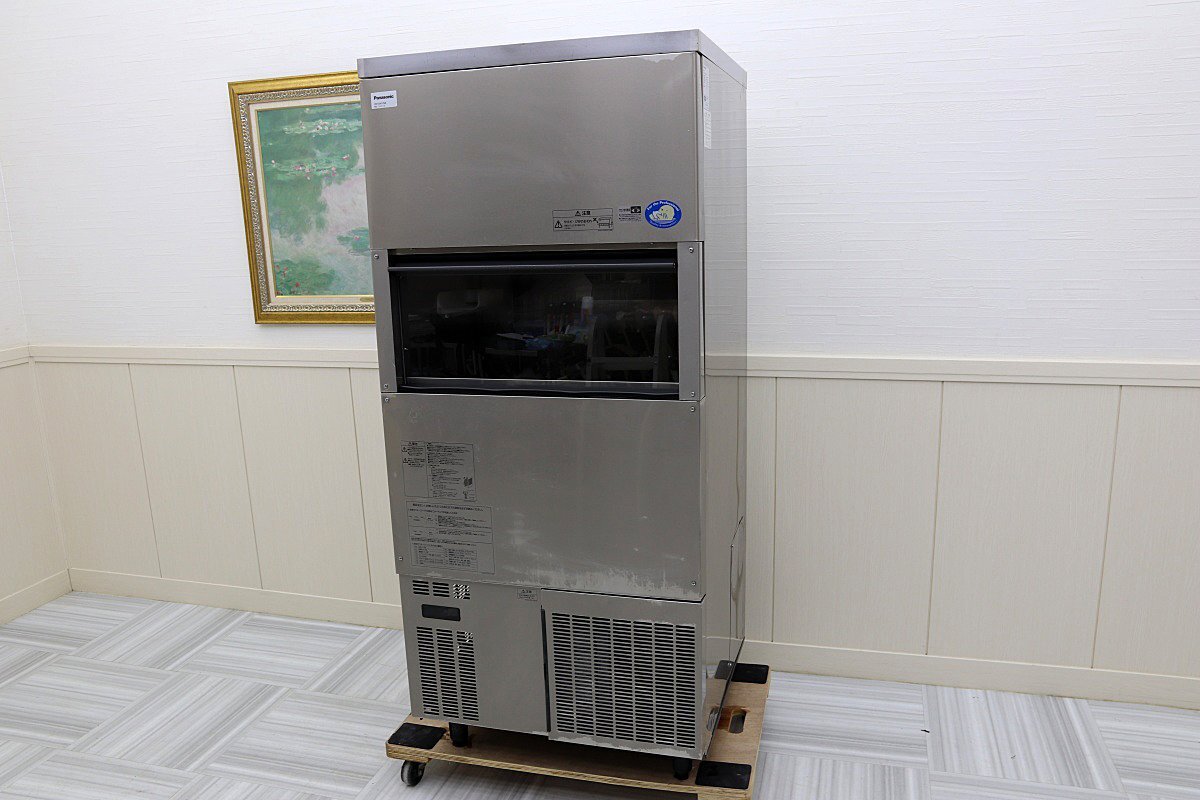 21年 超美品!パナソニック 全自動製氷機 大型店向け 幅700 スリムタイプ SIM-S241VNB 厨房店舗業務用 240K 三相200V 検:ホシザキ