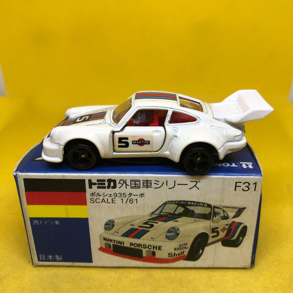 トミカ　日本製　青箱　F31 ポルシェ　935ターボ　当時物　絶版_画像1