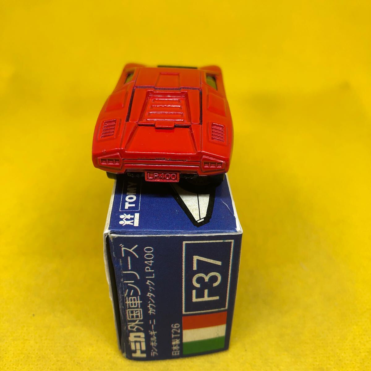 トミカ 日本製 青箱 F37 ランボルギーニ カウンタック LP400 当時物 絶版の画像5