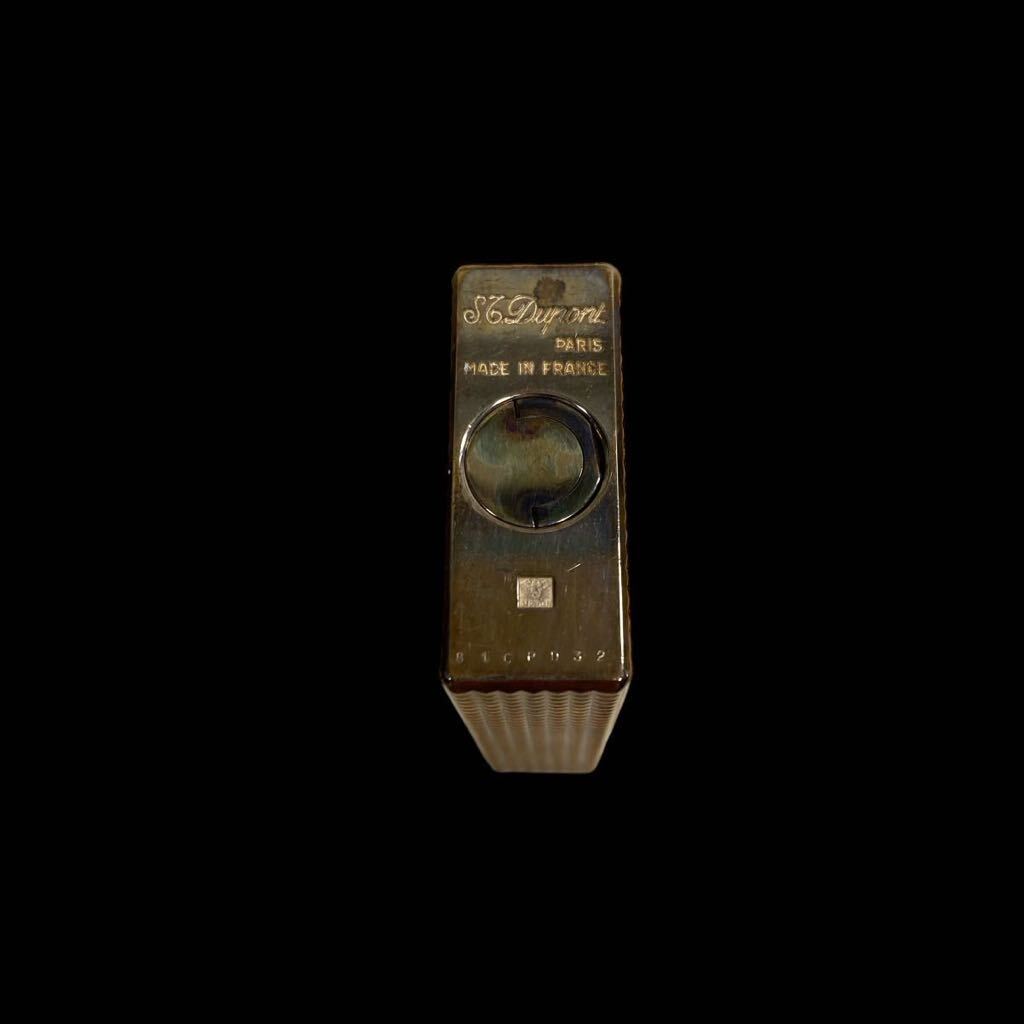 ★S.T.Dupons デュポン LINE1 ゴールドカラー ガスライター 喫煙具 当時物 ビンテージ アンティーク_画像6