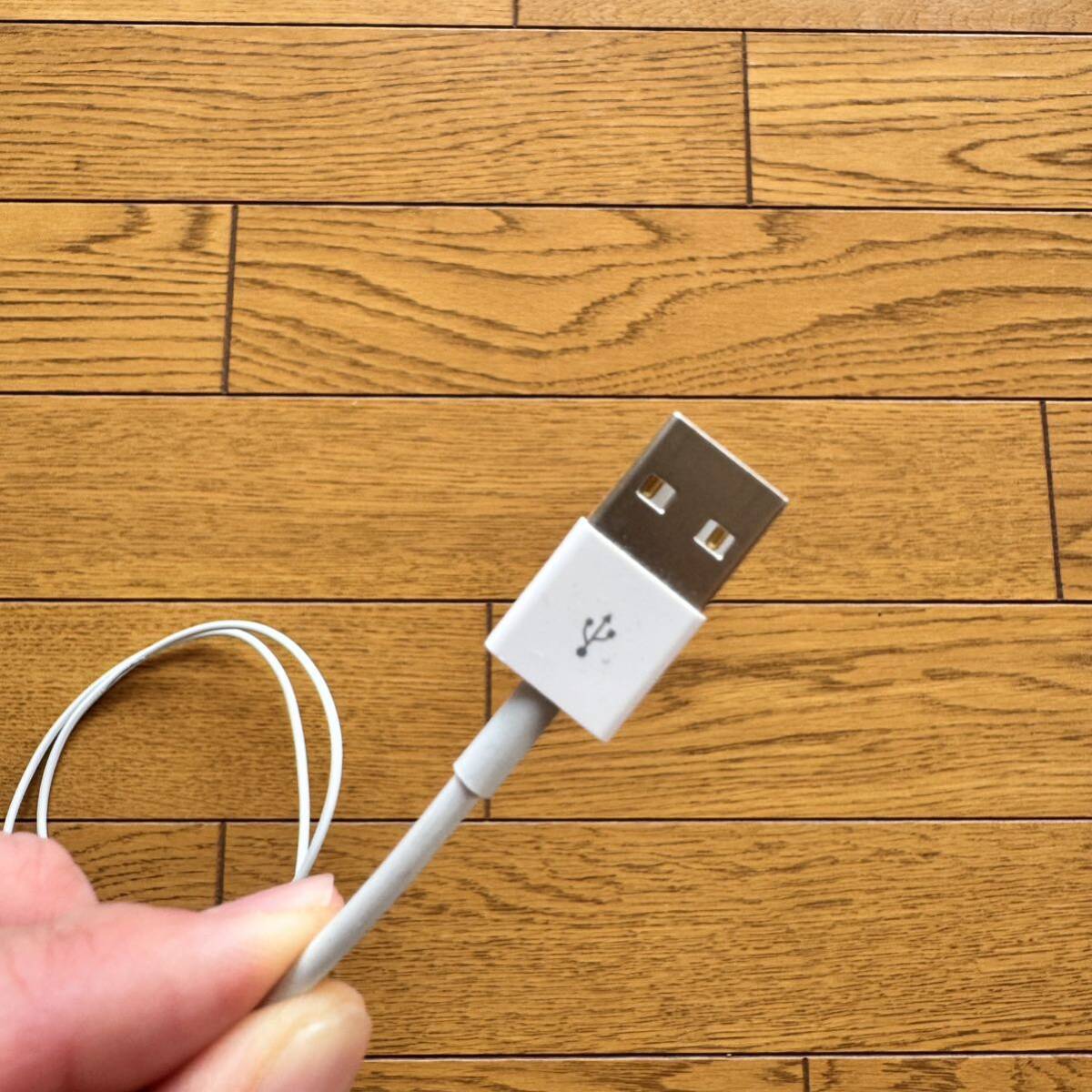 【1円出品】Apple Lightningケーブル 充電 iPhone 動作確認済 純正 箱無し 現品のみ_画像2