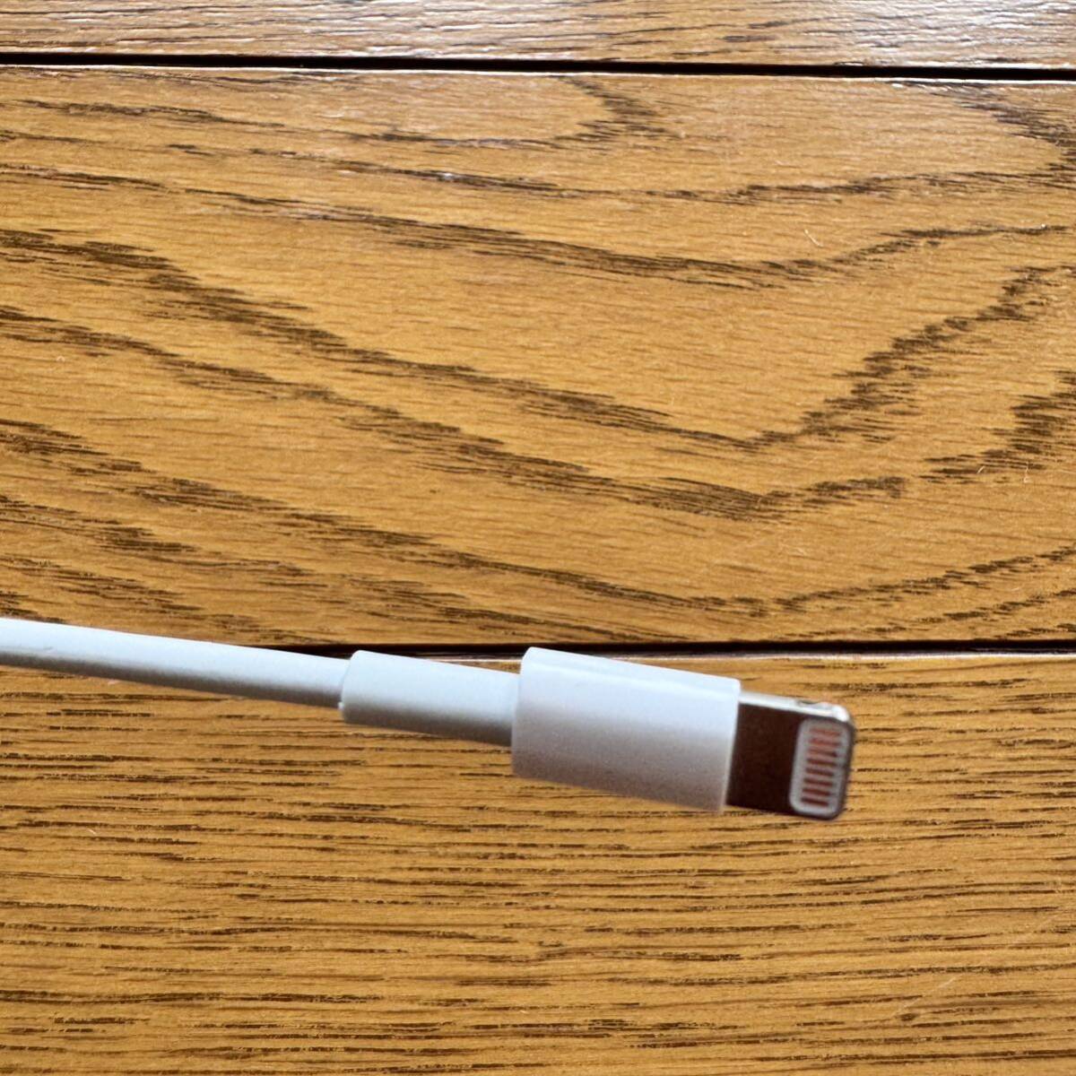 【1円出品】Apple Lightningケーブル 充電 iPhone 動作確認済 純正 箱無し 現品のみ_画像8