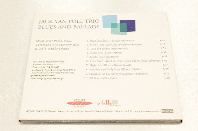 A146【即決・送料無料】JACK VAN POLL TRIO / BLUES AND BALLADS CDの画像2