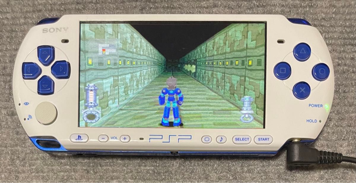 PSP 3000 本体 ホワイト ブルー メモリースティック  プレイステーションポータブル 本体のみ