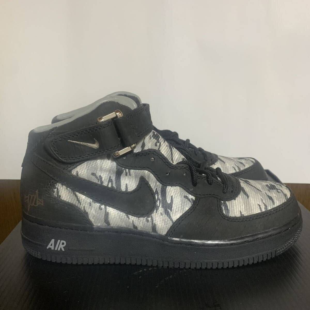 デッドストック 2003年製 新品 NIKE AIR FORCE X MID RECON US9.5 27.5cm 309040-001 ★ STASH FUTURA ナイキ エアフォース ワンの画像4