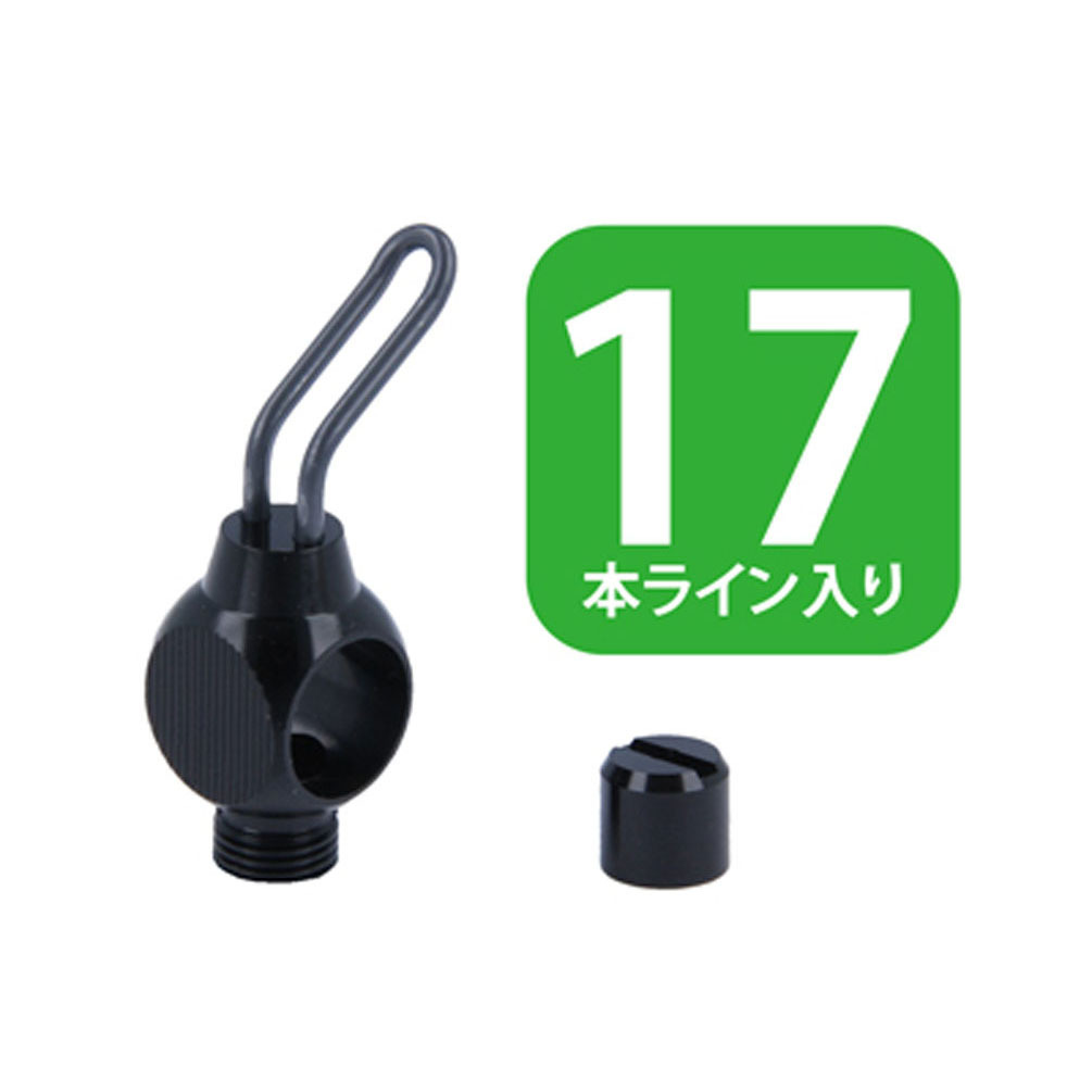 アベイル アブ 2500用 ウルトラライトレベルワインダー 単品 ブラック黒 17本ライン lvw_set_1725c_lblk_画像1