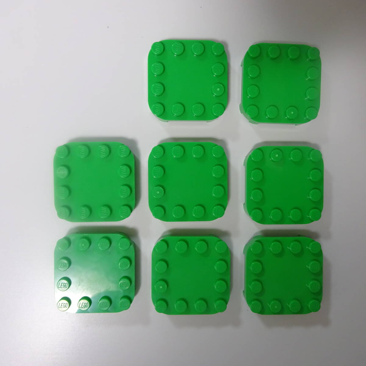 ★正規品★未使用★8個セット★レゴ★タイル★緑★4×4★どうぶつの森★マリオ★LEGO★Tile★Green★animal forest★Mario★_画像1