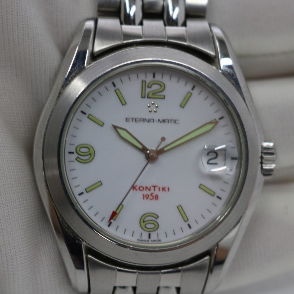 ジャンク品 Eterna/エテルナ 腕時計 メンズ エテルナマチック コンチキデイト 自動巻き 1571.41の画像9