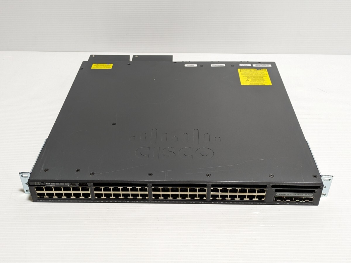  Cisco シスコ　Catalyst 3650 シリーズ　 イーサネットハブ　Catalyst 3650 48 PoE+ 2X10G WS-C3650-48PD_画像4