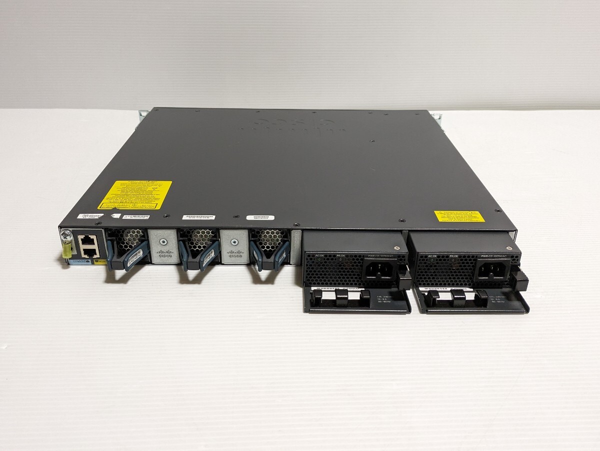  Cisco シスコ　Catalyst 3650 シリーズ　 イーサネットハブ　Catalyst 3650 48 PoE+ 2X10G WS-C3650-48PD _画像6