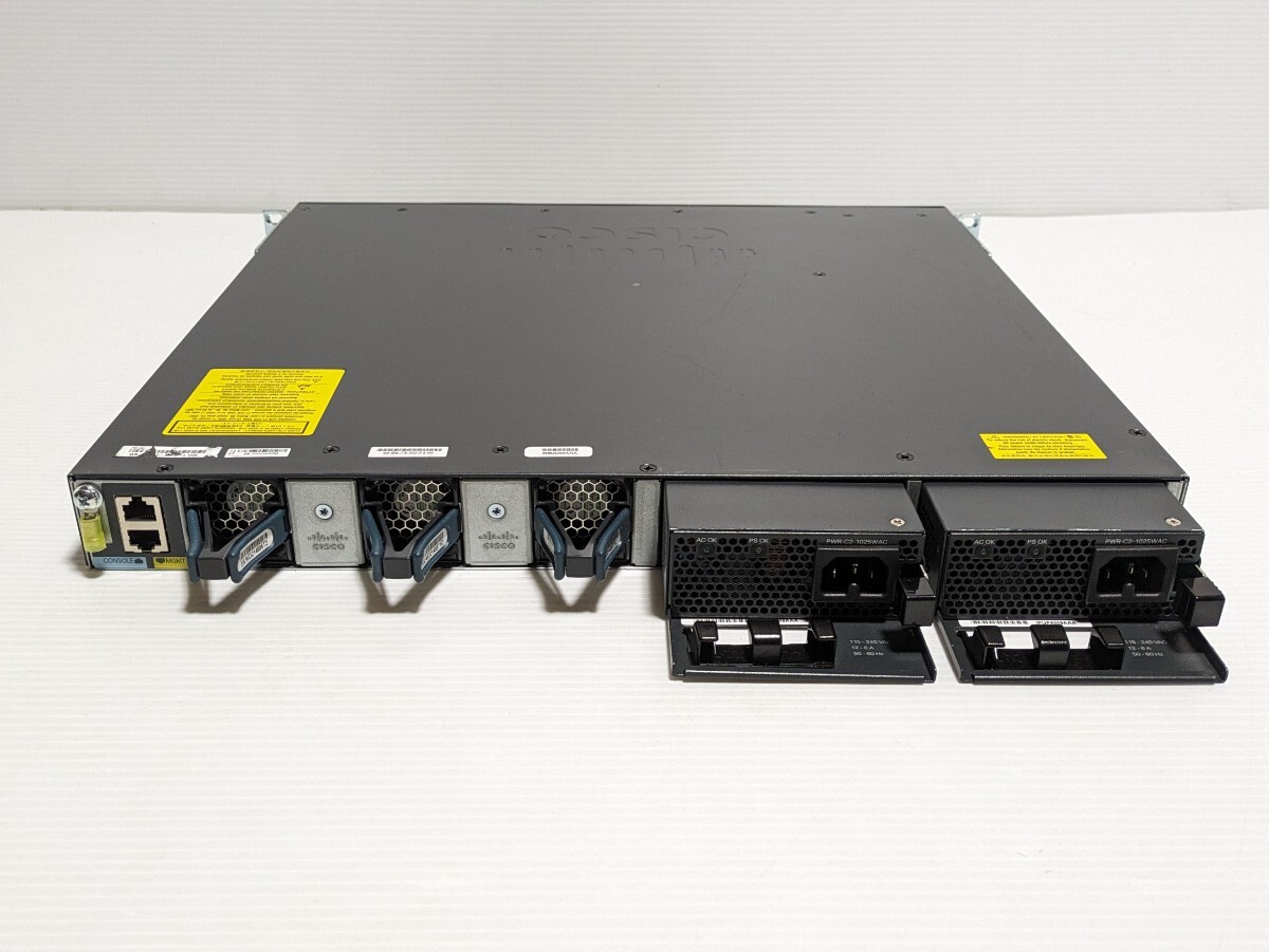  Cisco シスコ　Catalyst 3650 シリーズ　 イーサネットハブ　Catalyst 3650 48 PoE+ 2X10G WS-C3650-48PD　　　_画像6