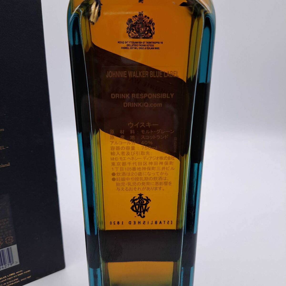 JOHNNIE WALKER ジョニーウォーカー BLUE LABEL ブルーラベル 750ml 40％ ※20歳未満の方の入札は固くお断りしています。の画像2