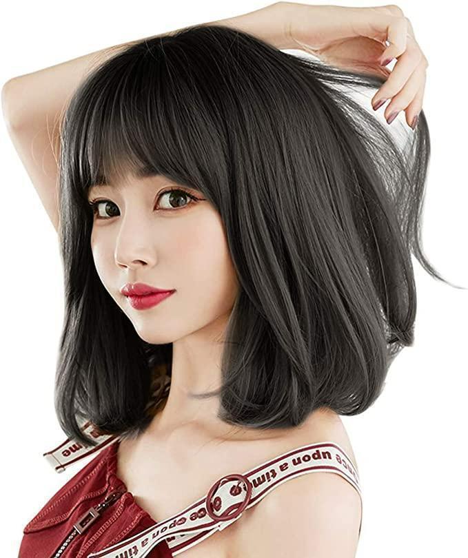  wig semi long wig full wig pear flower wig front . to coil . Lolita middle rank length inside .. to coil . wig person wool ventilation medical care for 