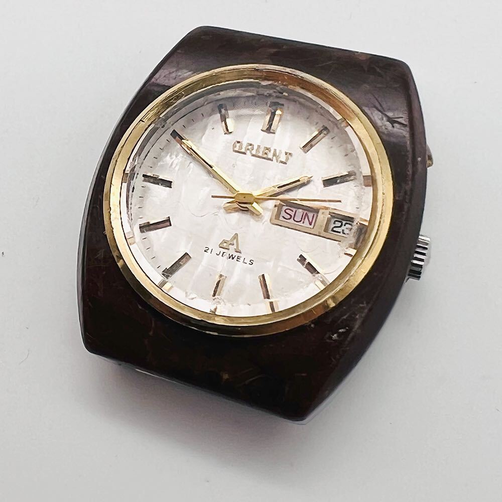ORIENT オリエント クロノエース ハイカラーフォーカス 自動巻 オートマチック メンズ ビンテージ 腕時計 G429-28956_画像2