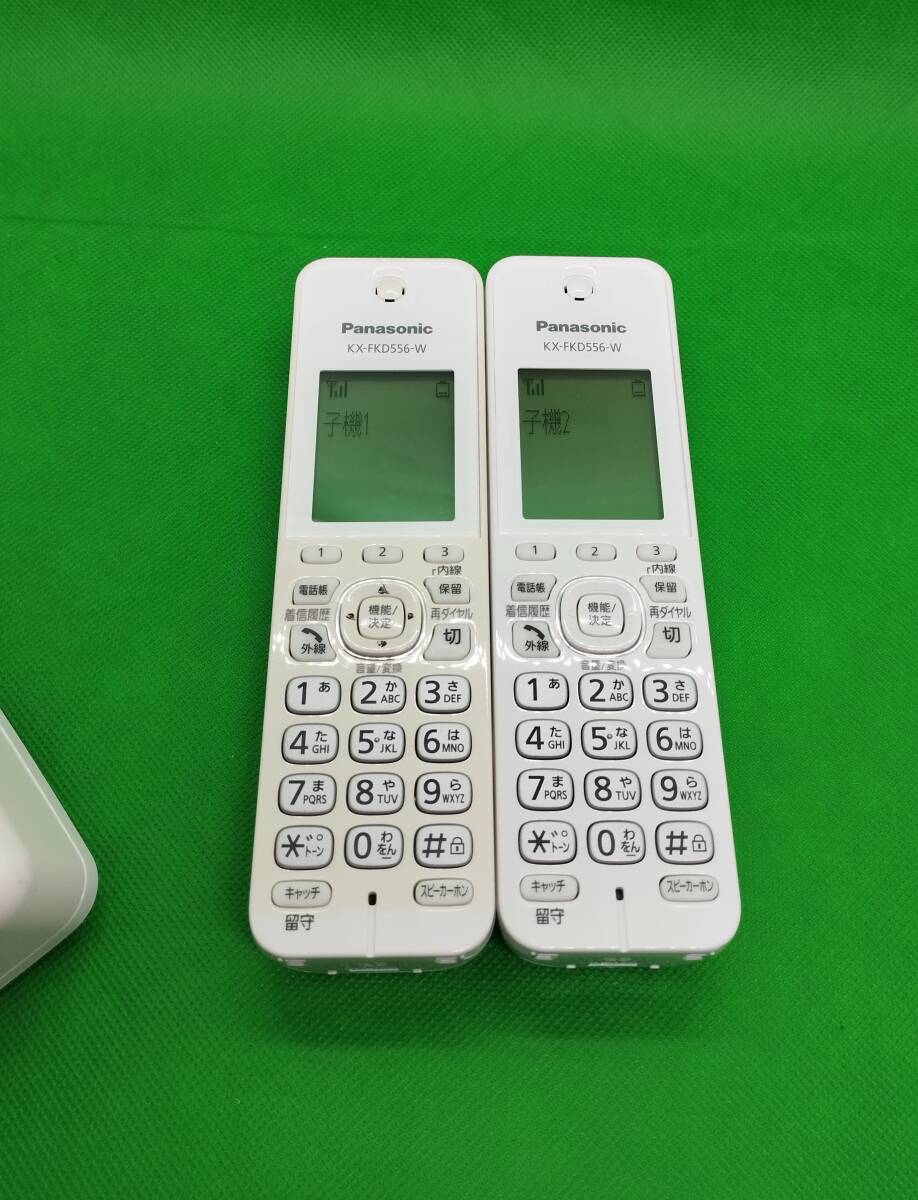電話機 VE-GD67-W 子機2台 KX-FKD556 中古品の画像7