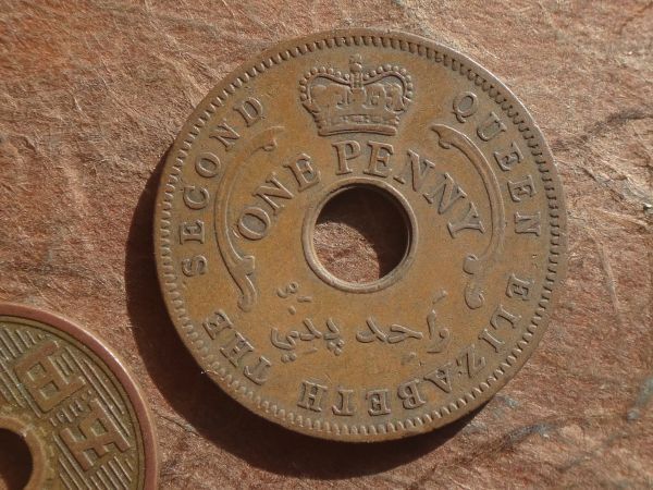 ナイジェリア 1Penny 青銅 1959年 KM#2 (28.1mm, 7.4g)の画像2