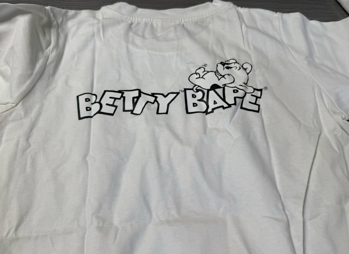 本物★BETTY BAPE A BATHING APE BAPE マイロ 初期Tシャツ LADIES XS サイズ アベイシングエイプ BAPESTA★現状未使用品の画像4