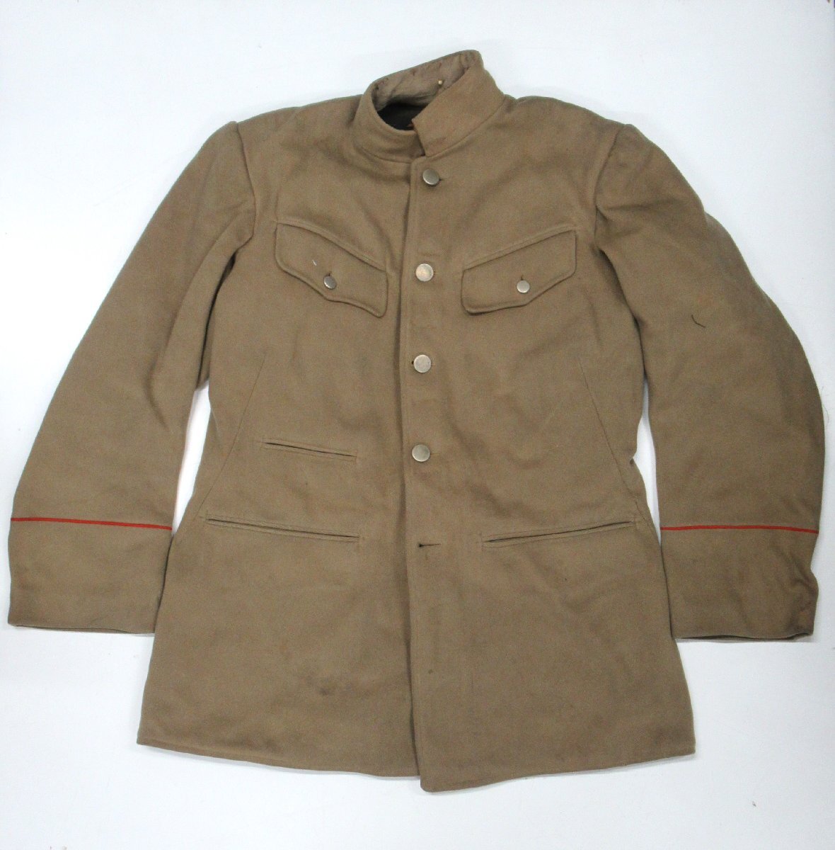 C579◆当時物 旧 日本軍 軍服 上着 ジャケット 男性 着丈:約69cm 陸軍 制服 軍物 軍衣 戦争 検：少佐の画像1