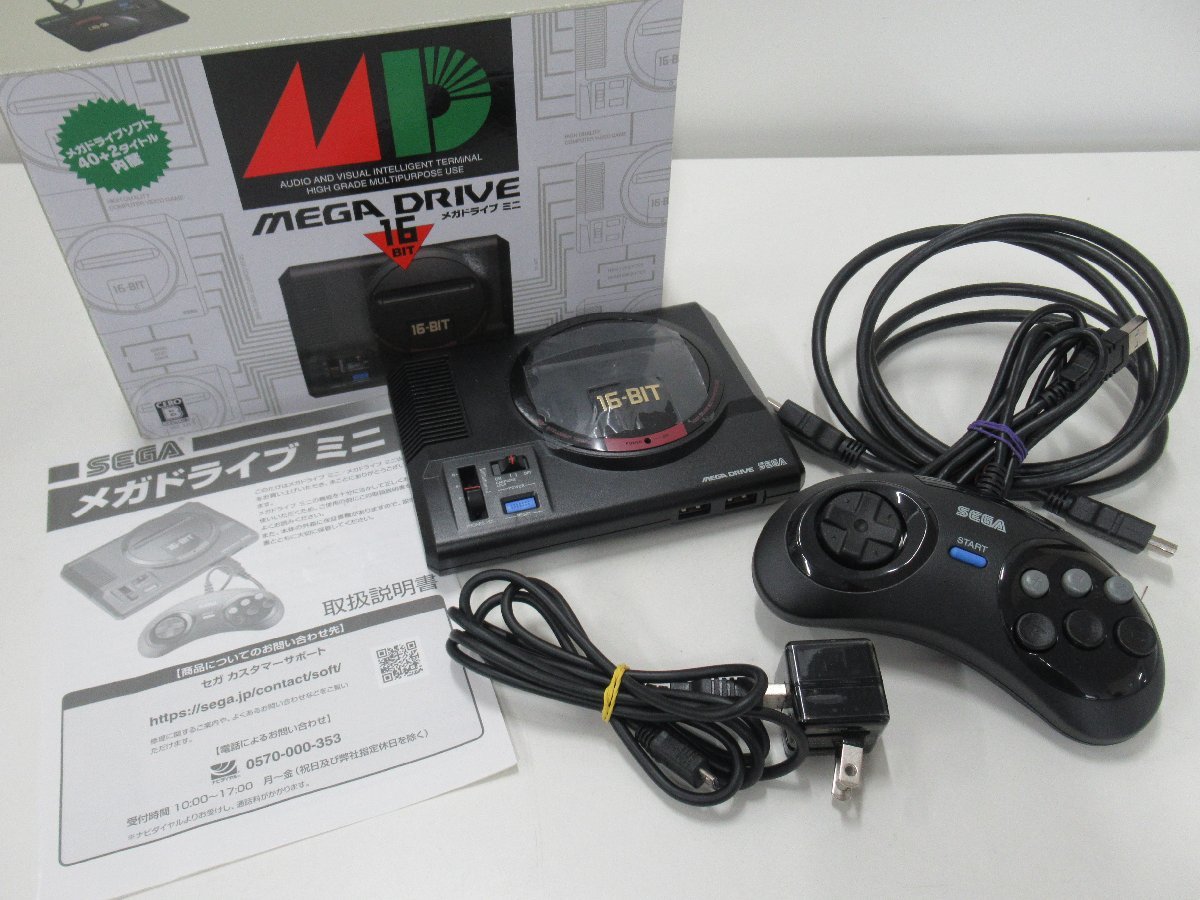 C518◆美品 SEGA メガドライブミニ 16BIT 本体 セット セガ MD MEGA DRIVE HAA-2520 テレビゲーム ゲーム ※動作未確認の画像1