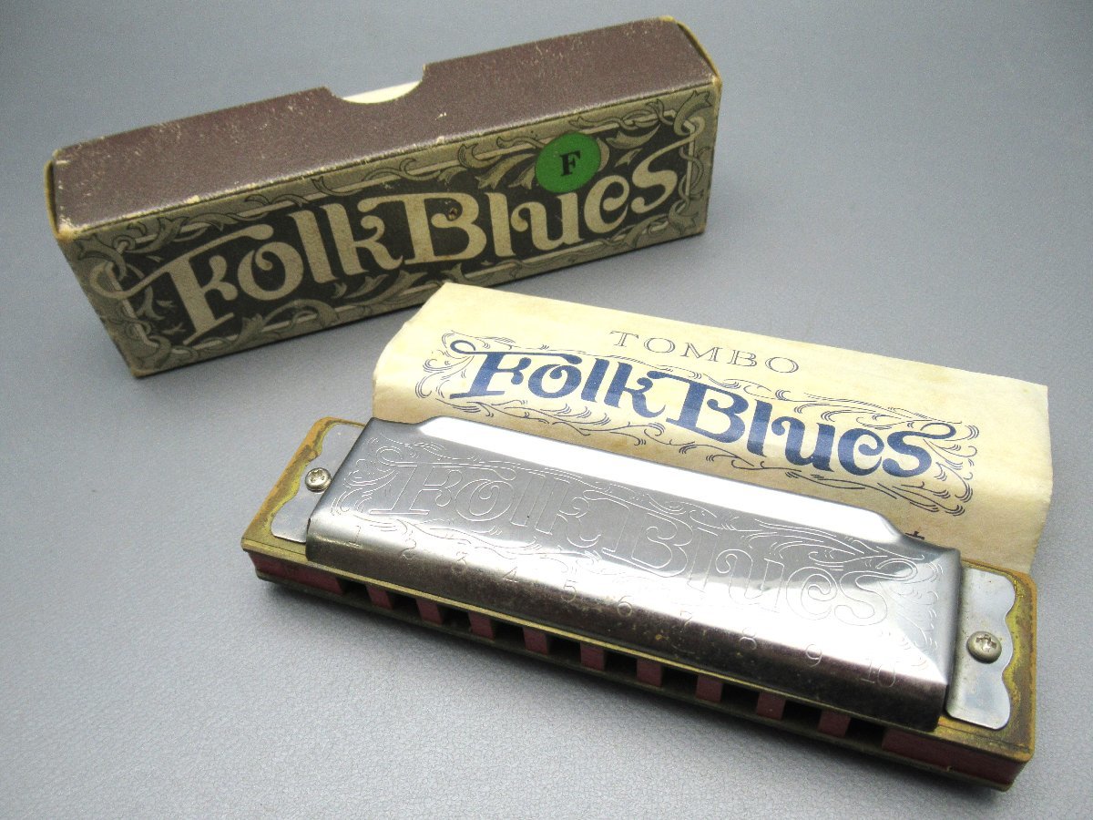 A633◆ハーモニカ HARMONICA Folk Blues フォークブルース TOMBOトンボ 株式会社トンボ楽器製作所_画像1