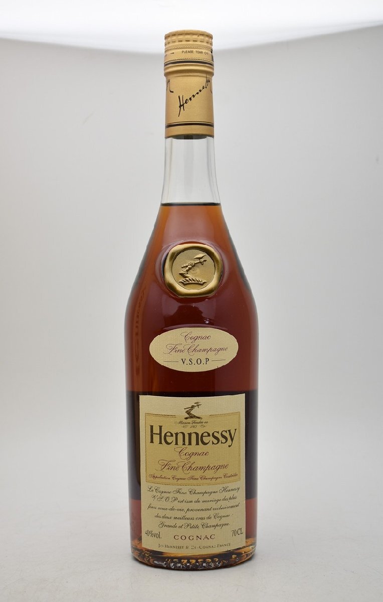 竜酒2613◆未開栓 Hennessy ヘネシー VSOP スリムボトル 700ml 40度 ブランデー コニャック_画像2