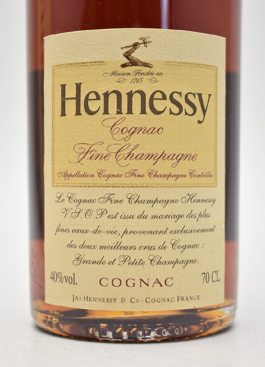 竜酒2613◆未開栓 Hennessy ヘネシー VSOP スリムボトル 700ml 40度 ブランデー コニャック_画像5