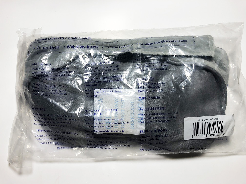 新品未開封 大谷翔平選手愛用 Gravity weighed sleep mask 新品未開封 大谷翔平選手愛用 Gravity weighed sleep mask