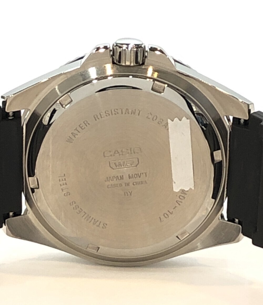 Casio wristwatch MDV-107 quarts black men's CASIO
