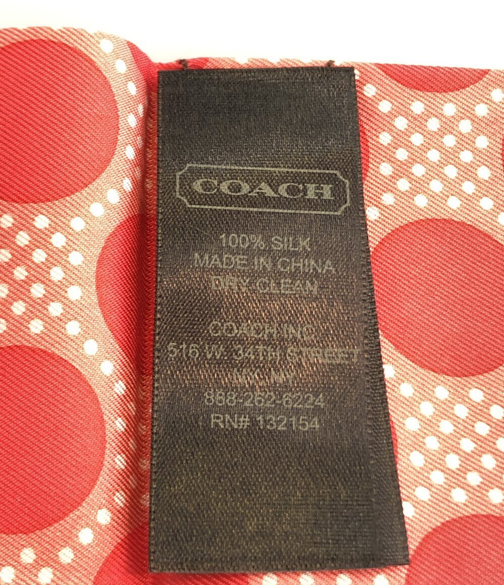 【1円スタート】 美品 コーチ スカーフ シルク100% レディース COACH_画像3