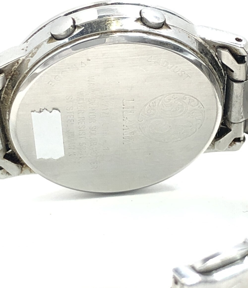 【1円スタート】 カシオ 腕時計 LILANA LNA-1 ソーラー ブルー レディース CASIOの画像4