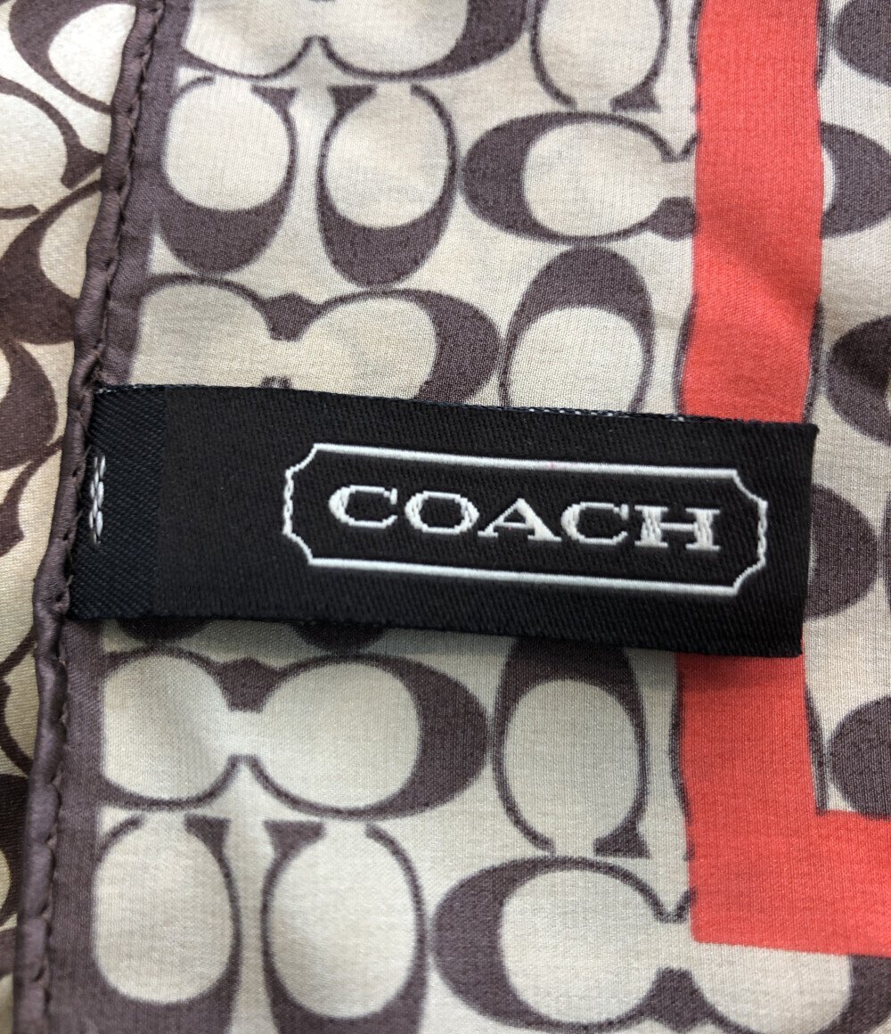 【1円スタート】 美品 コーチ スカーフ シグネチャー レディース COACHの画像2