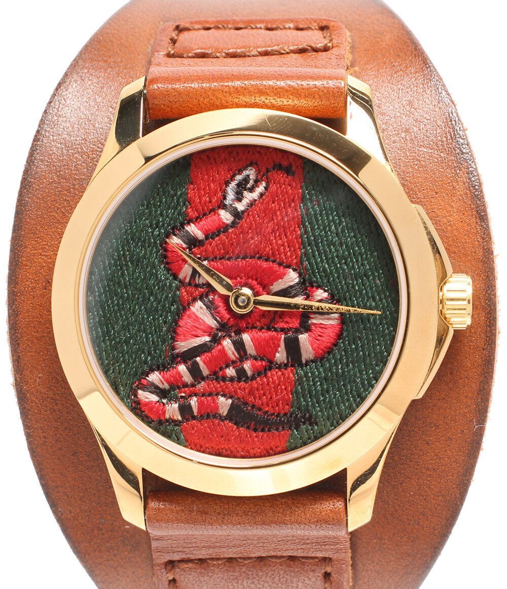 グッチ 腕時計 スネーク 126.4 Gタイムレス クオーツ メンズ GUCCI