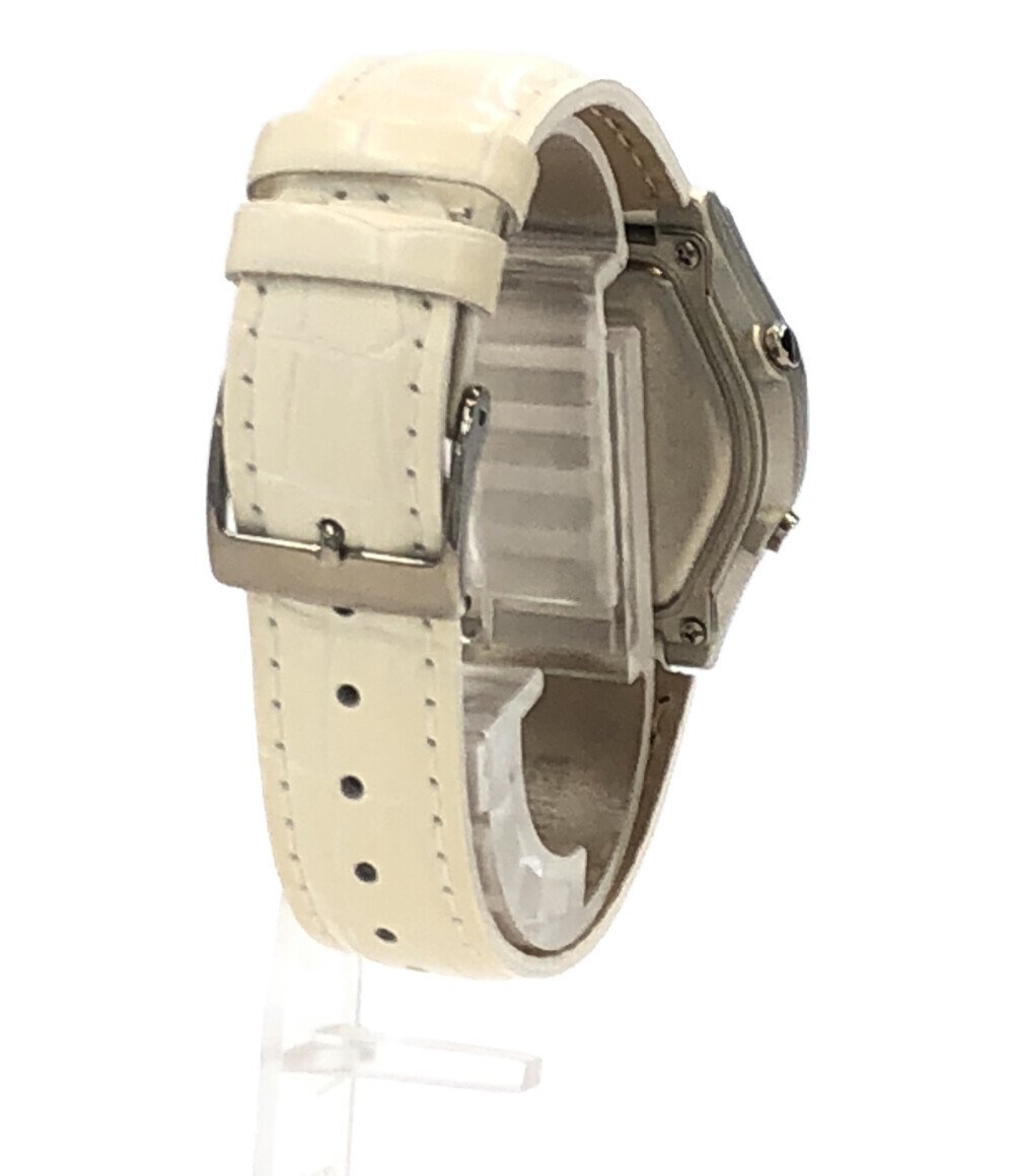 【1円スタート】 訳あり カシオ 腕時計 LWA-M141 ウェーブセプター ソーラー ホワイト レディースの画像3