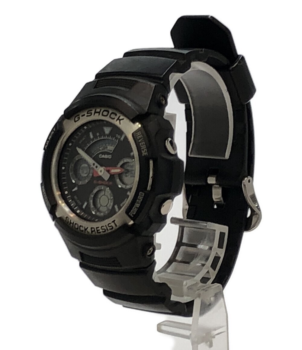 【1円スタート】 カシオ 腕時計 AW-590 G-SHOCK クオーツ ブラック メンズ CASIO_画像2